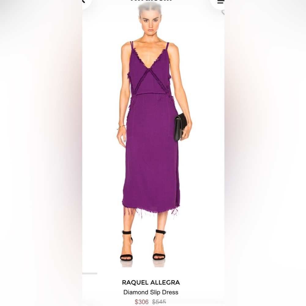 Raquel Allegra fucia slip Dress